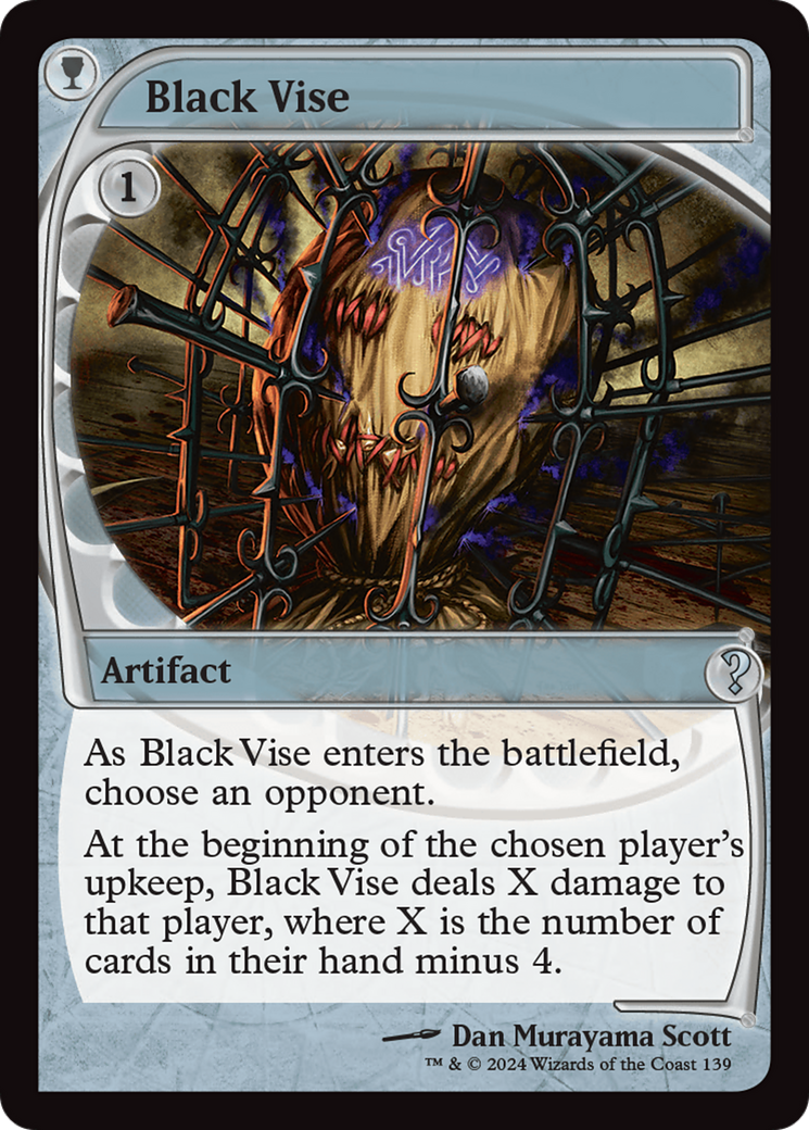Black Vise (Future Sight) [Mystery Booster 2] | Jomio and Rueliete's Cards and Comics