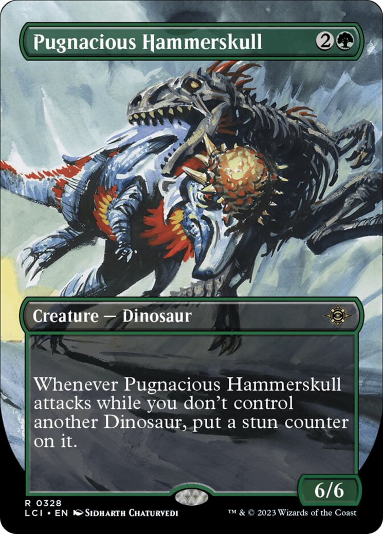 Pugnacious Hammerskull (Borderless) [The Lost Caverns of Ixalan] | Jomio and Rueliete's Cards and Comics