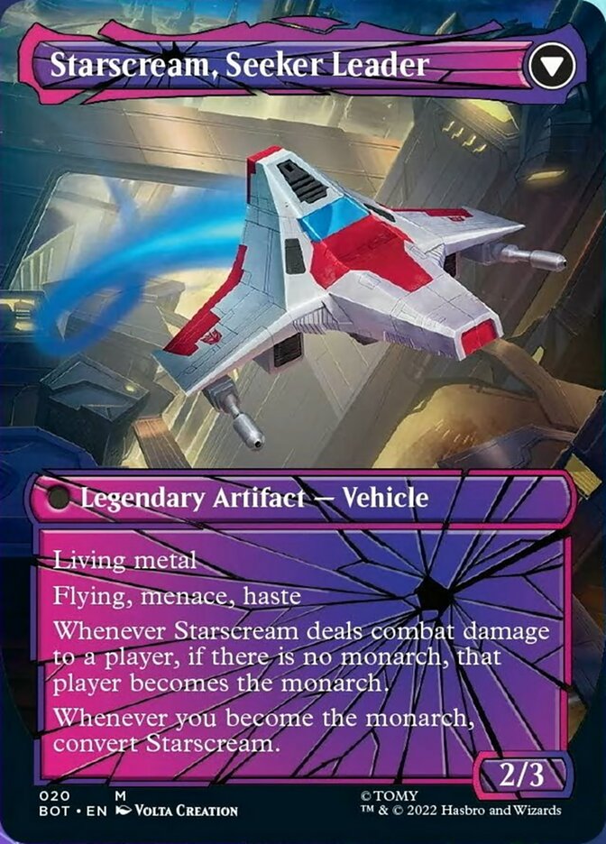 Starscream, Power Hungry // Starscream, Seeker Leader (Shattered Glass) [Transformers] | Jomio and Rueliete's Cards and Comics