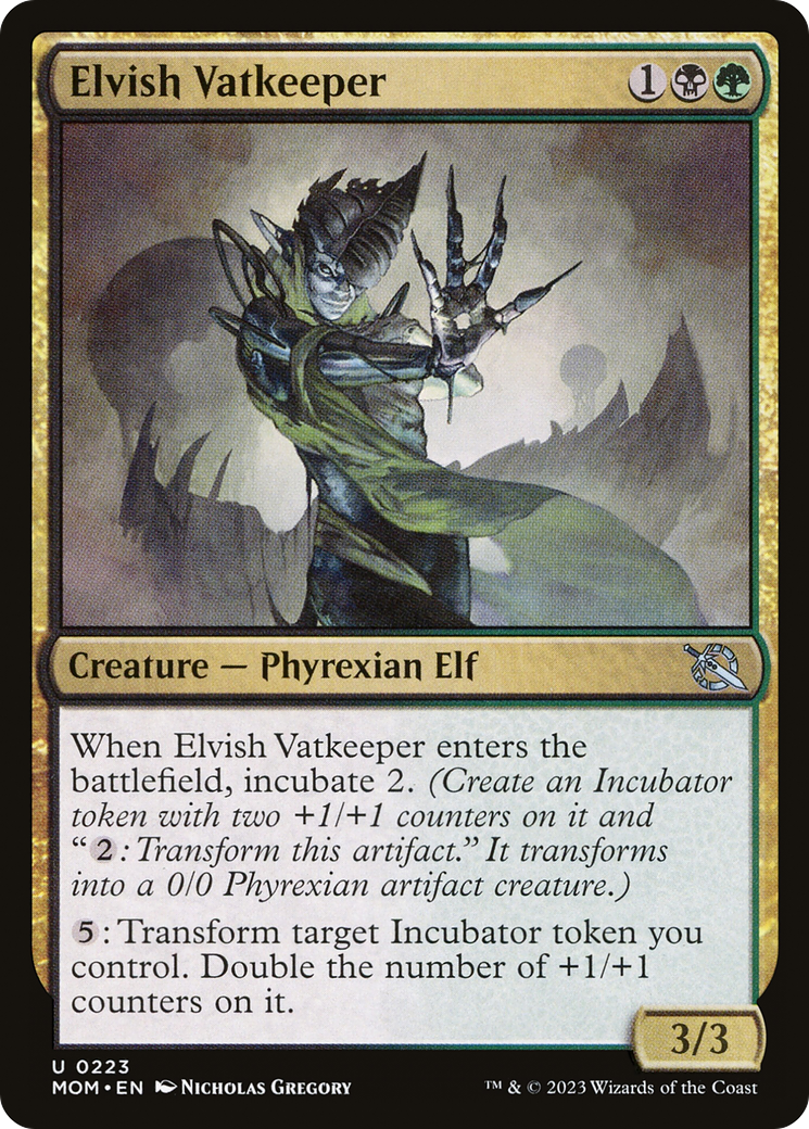 Elvish Vatkeeper [March of the Machine] | Jomio and Rueliete's Cards and Comics