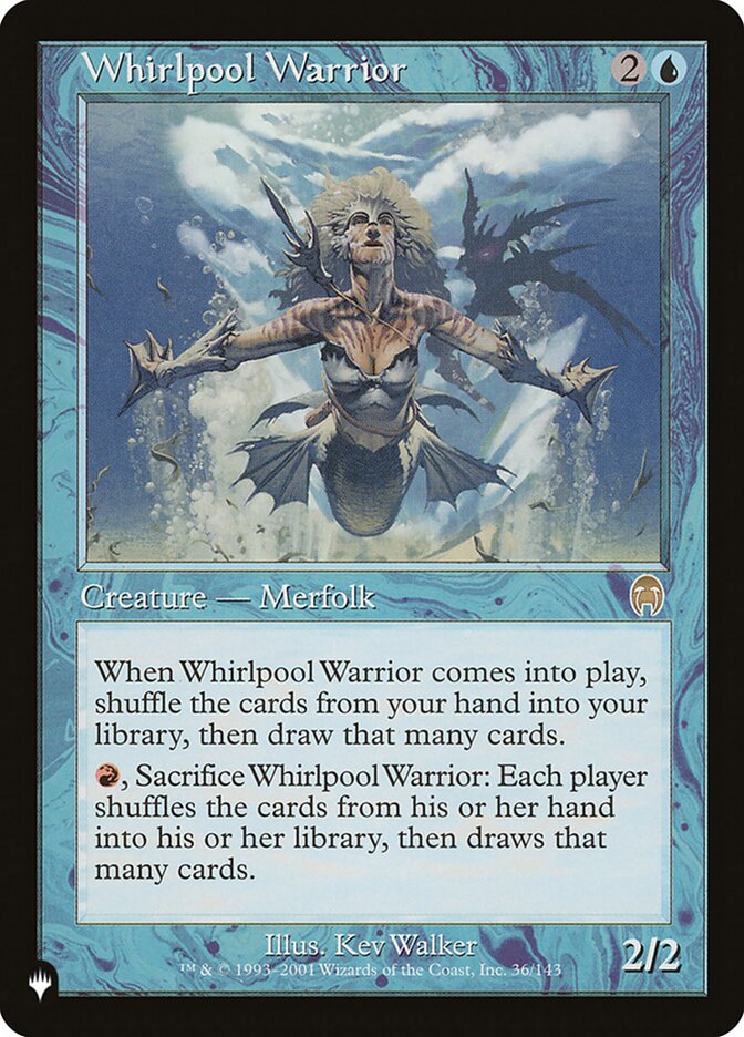 Whirlpool Warrior [The List] | Jomio and Rueliete's Cards and Comics