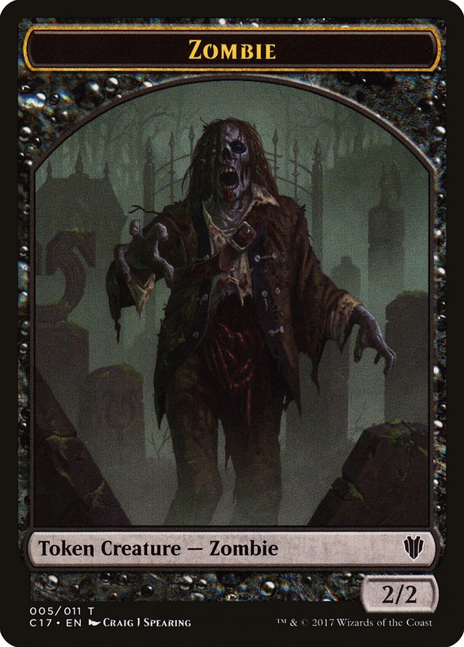 Vampire // Zombie Double-Sided Token [Commander 2017 Tokens] | Jomio and Rueliete's Cards and Comics