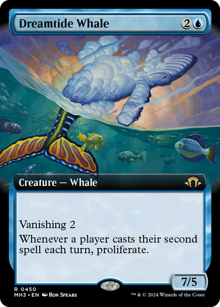 Dreamtide Whale (Extended Art) [Modern Horizons 3] | Jomio and Rueliete's Cards and Comics