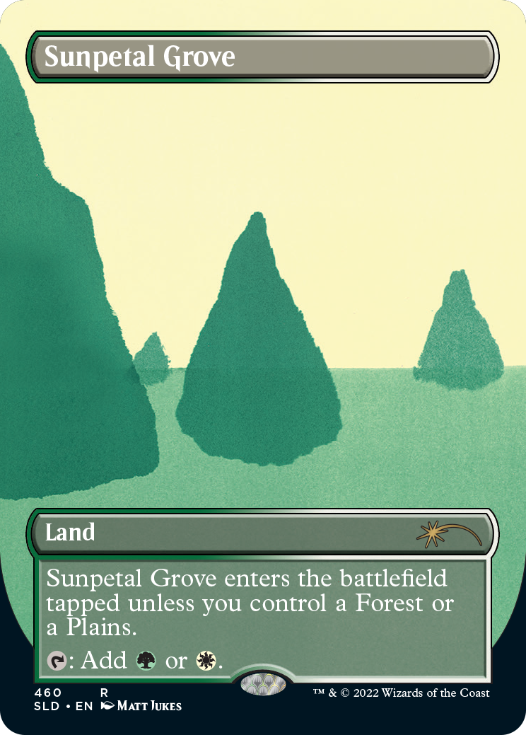 Sunpetal Grove (Borderless) [Secret Lair Drop Series] | Jomio and Rueliete's Cards and Comics