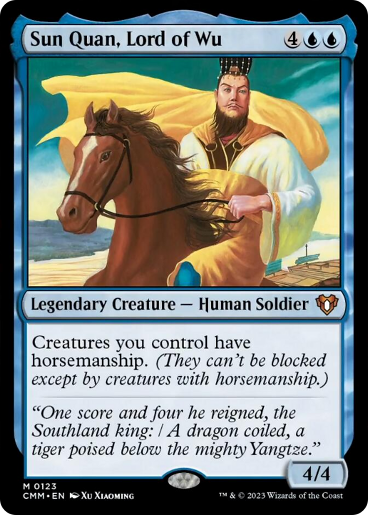 Sun Quan, Lord of Wu [Commander Masters] | Jomio and Rueliete's Cards and Comics