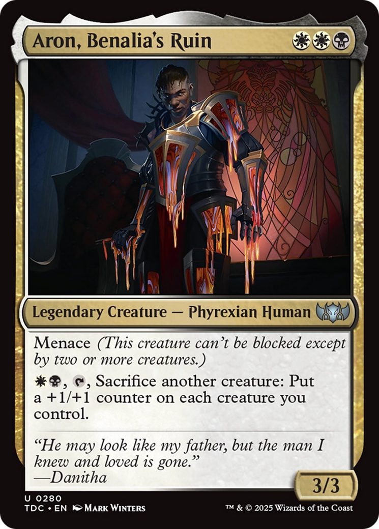 Aron, Benalia's Ruin [Tarkir: Dragonstorm Commander] | Jomio and Rueliete's Cards and Comics