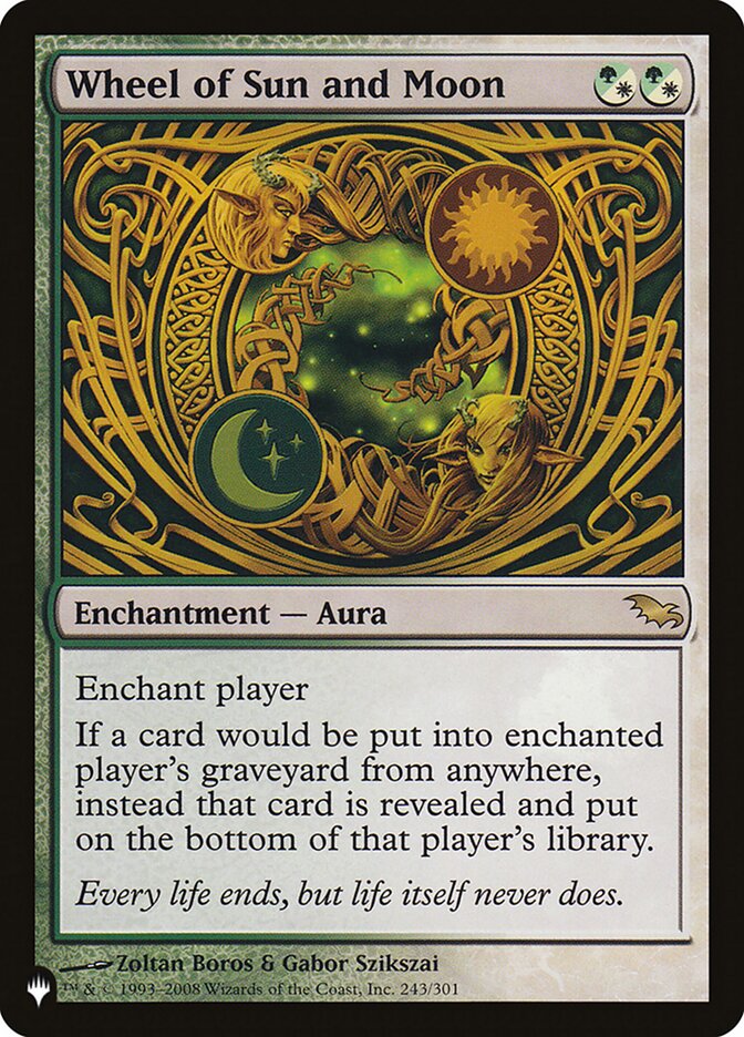 Wheel of Sun and Moon [The List] | Jomio and Rueliete's Cards and Comics