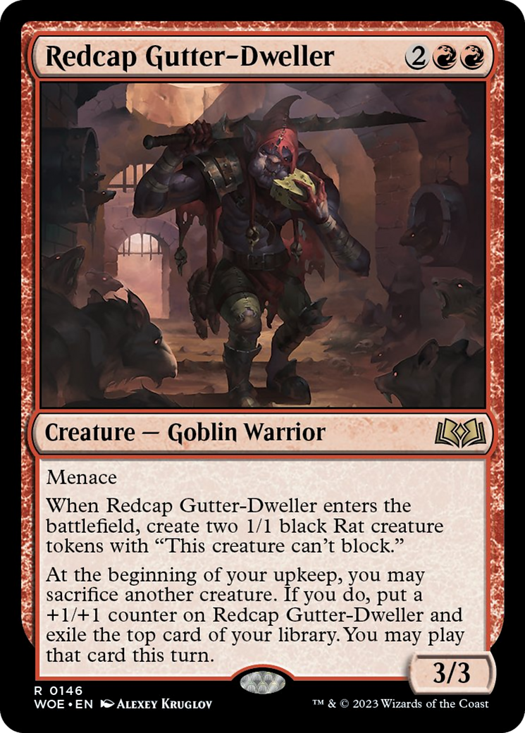 Redcap Gutter-Dweller [Wilds of Eldraine] | Jomio and Rueliete's Cards and Comics