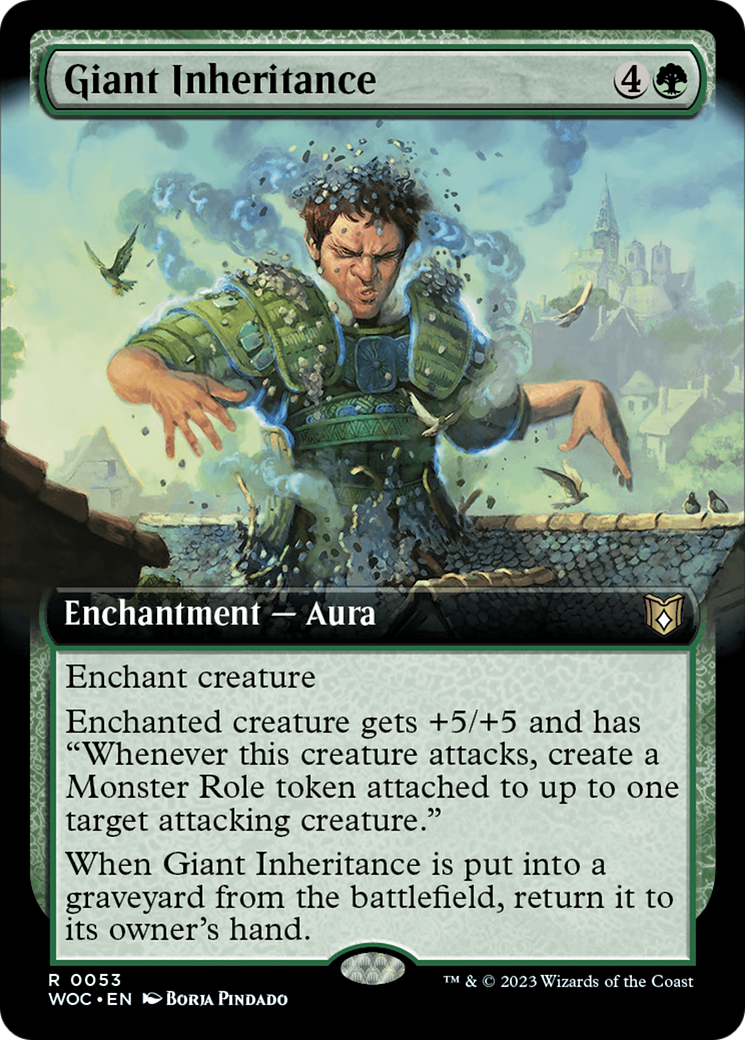 Giant Inheritance (Extended Art) [Wilds of Eldraine Commander] | Jomio and Rueliete's Cards and Comics