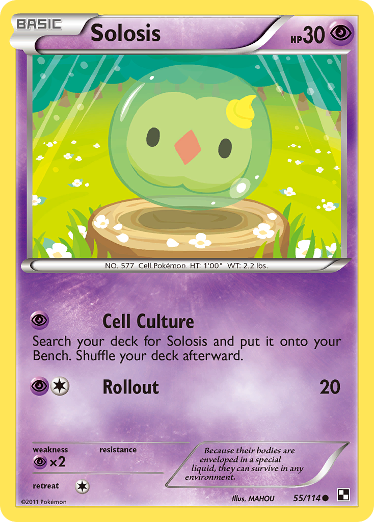 Solosis (55/114) [Black & White: Base Set] | Jomio and Rueliete's Cards and Comics