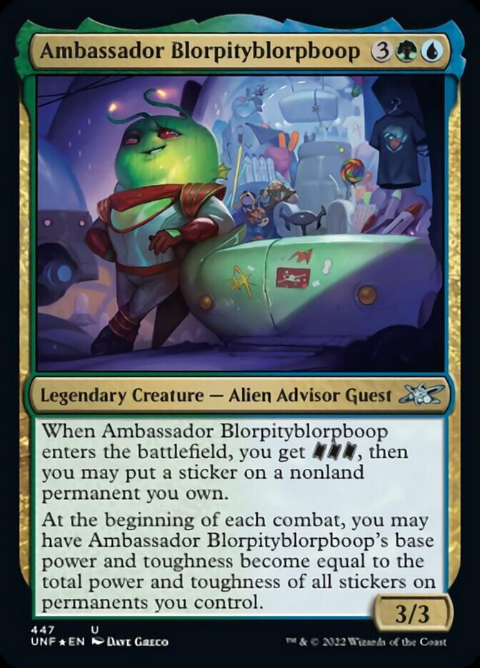 Ambassador Blorpityblorpboop (Galaxy Foil) [Unfinity] | Jomio and Rueliete's Cards and Comics
