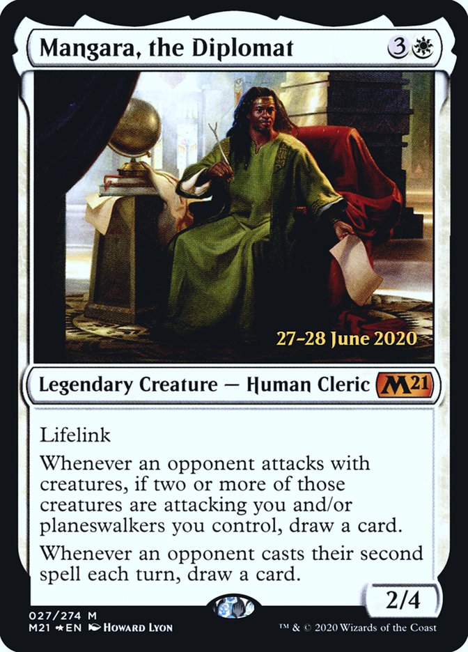 Mangara, the Diplomat [Core Set 2021 Prerelease Promos] | Jomio and Rueliete's Cards and Comics