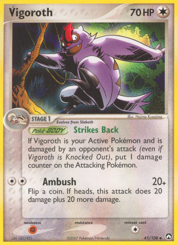 Vigoroth (41/108) [EX: Power Keepers] | Jomio and Rueliete's Cards and Comics