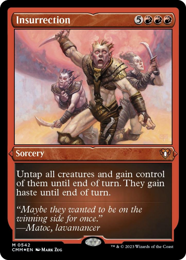 Insurrection (Foil Etched) [Commander Masters] | Jomio and Rueliete's Cards and Comics