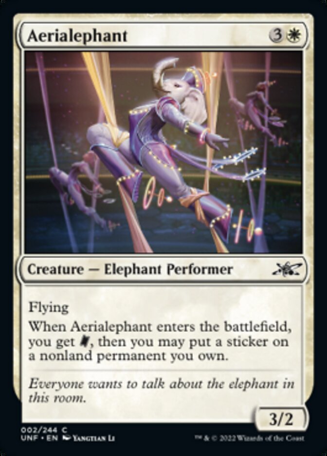 Aerialephant [Unfinity] | Jomio and Rueliete's Cards and Comics