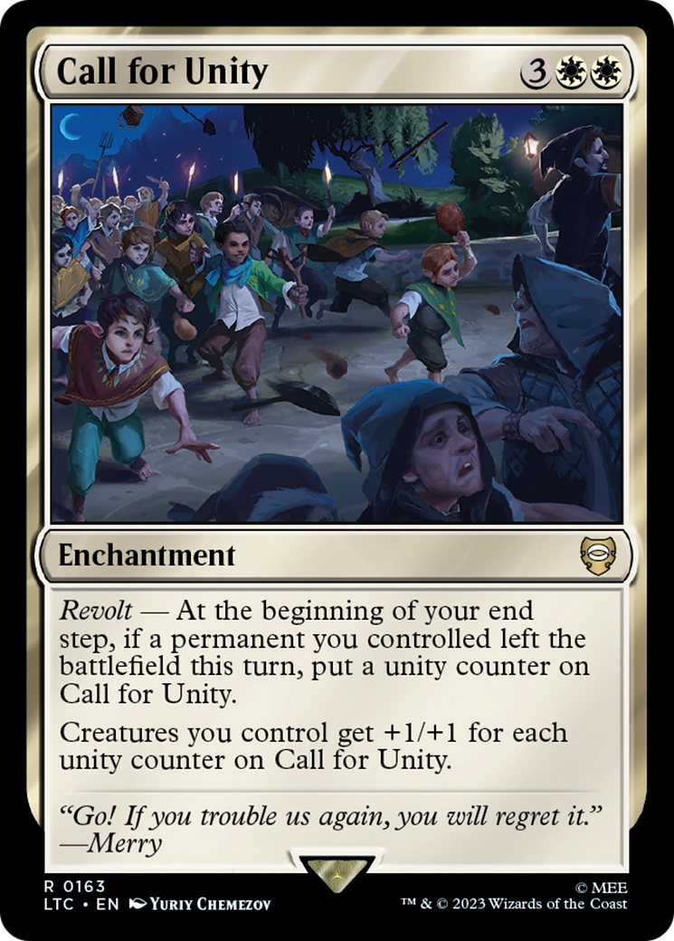 Call for Unity [The Lord of the Rings: Tales of Middle-Earth Commander] | Jomio and Rueliete's Cards and Comics