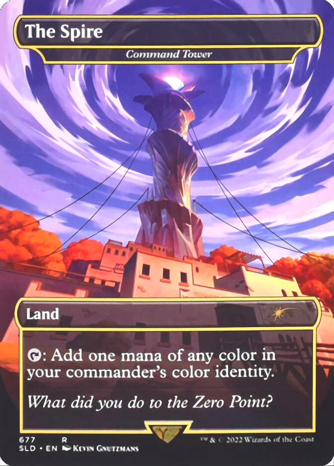 Command Tower - The Spire (Borderless) [Secret Lair Drop Promos] | Jomio and Rueliete's Cards and Comics