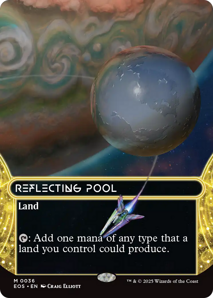 Reflecting Pool (0036) (Borderless) [Edge of Eternities: Stellar Sights] | Jomio and Rueliete's Cards and Comics