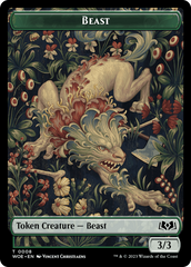 Beast // Food (0012) Double-Sided Token [Wilds of Eldraine Tokens] | Jomio and Rueliete's Cards and Comics