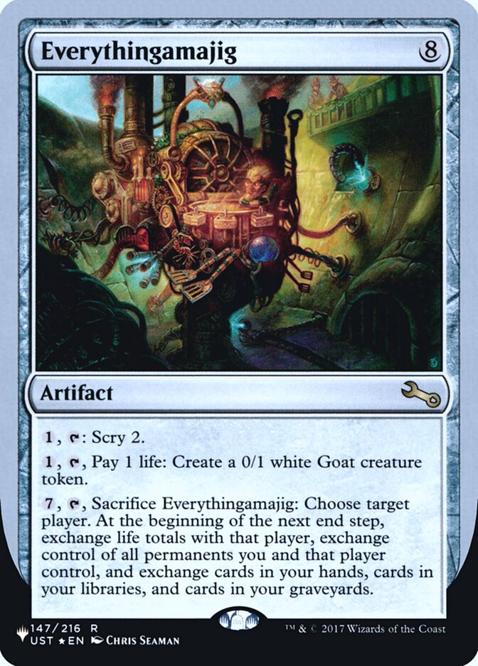 Everythingamajig (Scry) (Unfinity Foil Edition) [The List] | Jomio and Rueliete's Cards and Comics