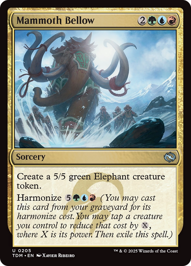 Mammoth Bellow [Tarkir: Dragonstorm] | Jomio and Rueliete's Cards and Comics