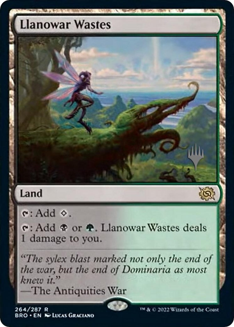 Llanowar Wastes (Promo Pack) [The Brothers' War Promos] | Jomio and Rueliete's Cards and Comics