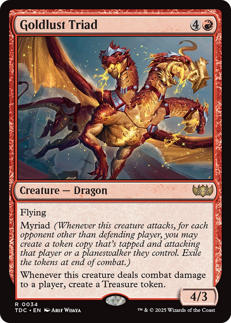 Goldlust Triad [Tarkir: Dragonstorm Commander] | Jomio and Rueliete's Cards and Comics