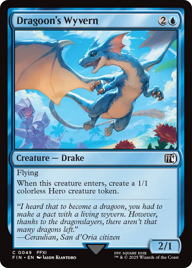 Dragoon's Wyvern [FINAL FANTASY] | Jomio and Rueliete's Cards and Comics
