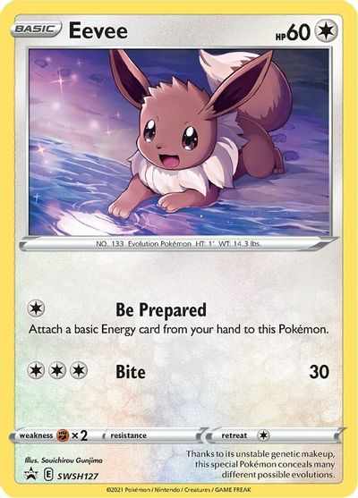 Eevee (SWSH127) [Sword & Shield: Black Star Promos] | Jomio and Rueliete's Cards and Comics