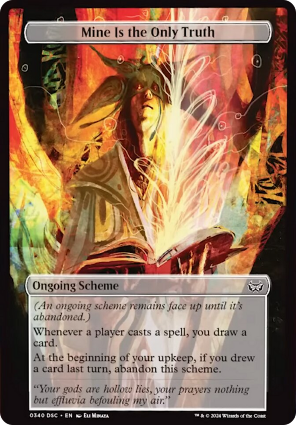 Mine Is The Only Truth (Full Art) [Duskmourn: Archenemy] | Jomio and Rueliete's Cards and Comics