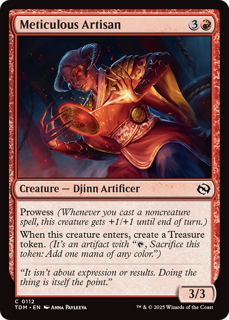 Meticulous Artisan [Tarkir: Dragonstorm] | Jomio and Rueliete's Cards and Comics