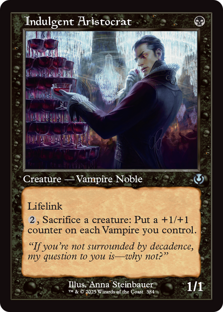 Indulgent Aristocrat (Retro Frame) [Innistrad Remastered] | Jomio and Rueliete's Cards and Comics