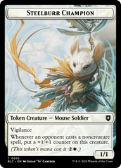Steelburr Champion // Squid Double-Sided Token [Bloomburrow Commander Tokens] | Jomio and Rueliete's Cards and Comics