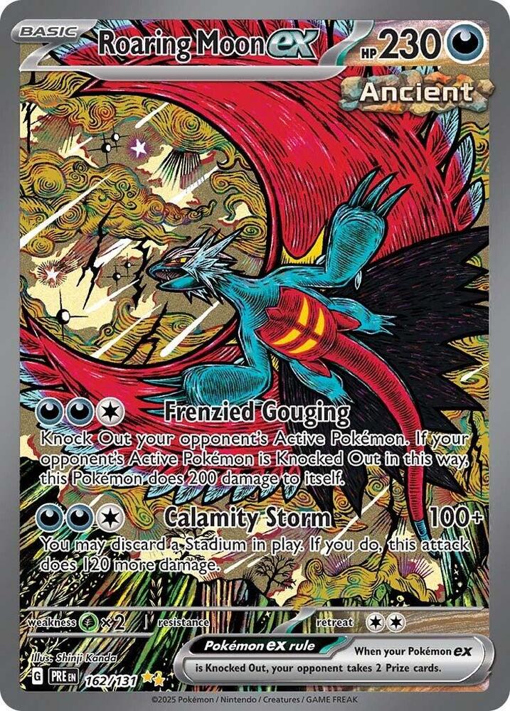 Roaring Moon ex (162/131) [Scarlet & Violet: Prismatic Evolutions] | Jomio and Rueliete's Cards and Comics