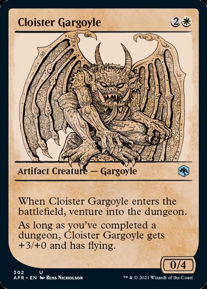 Cloister Gargoyle (Showcase) [Dungeons & Dragons: Adventures in the Forgotten Realms] | Jomio and Rueliete's Cards and Comics