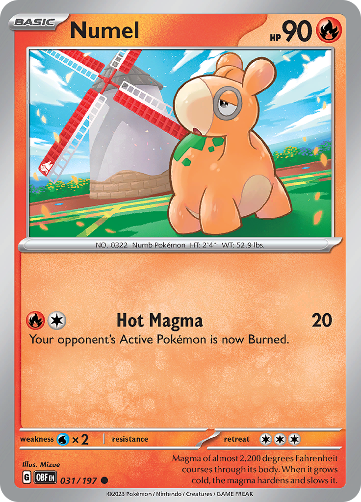 Numel (031/197) [Scarlet & Violet: Obsidian Flames] | Jomio and Rueliete's Cards and Comics