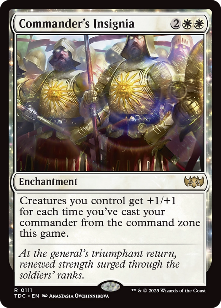 Commander's Insignia [Tarkir: Dragonstorm Commander] | Jomio and Rueliete's Cards and Comics