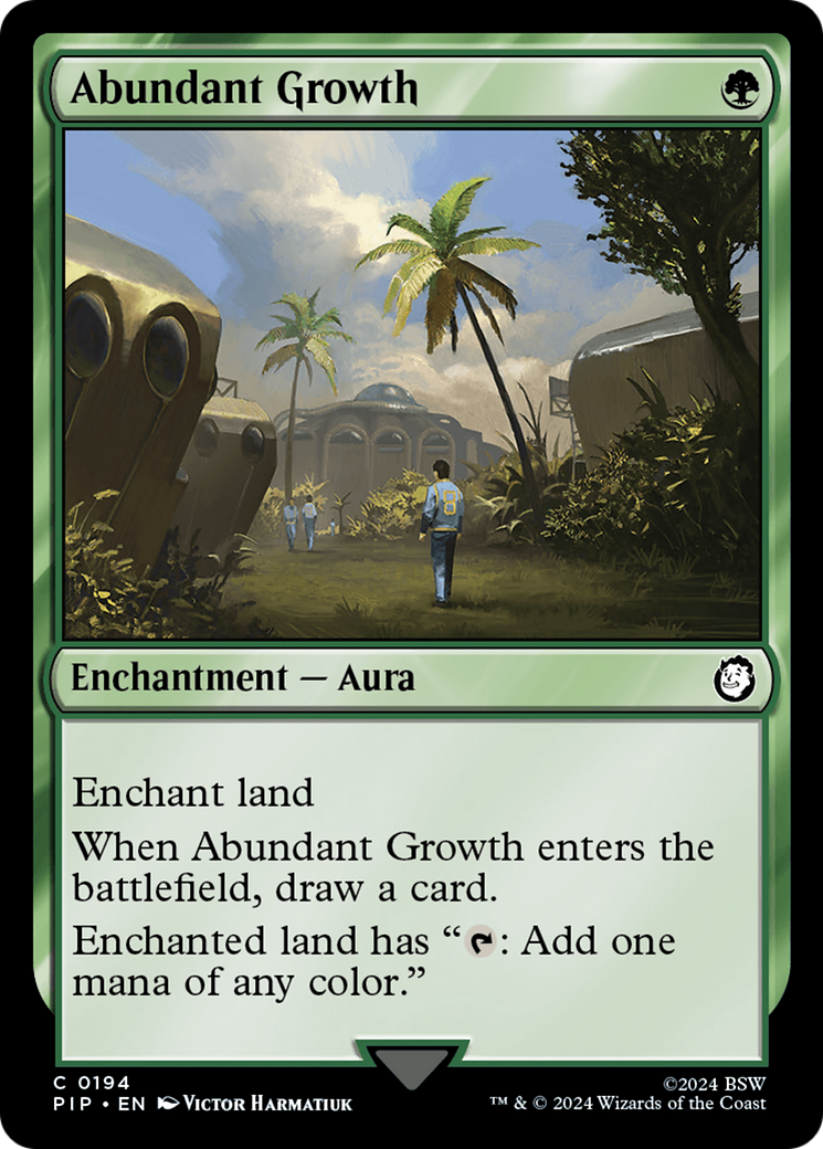 Abundant Growth [Fallout] | Jomio and Rueliete's Cards and Comics
