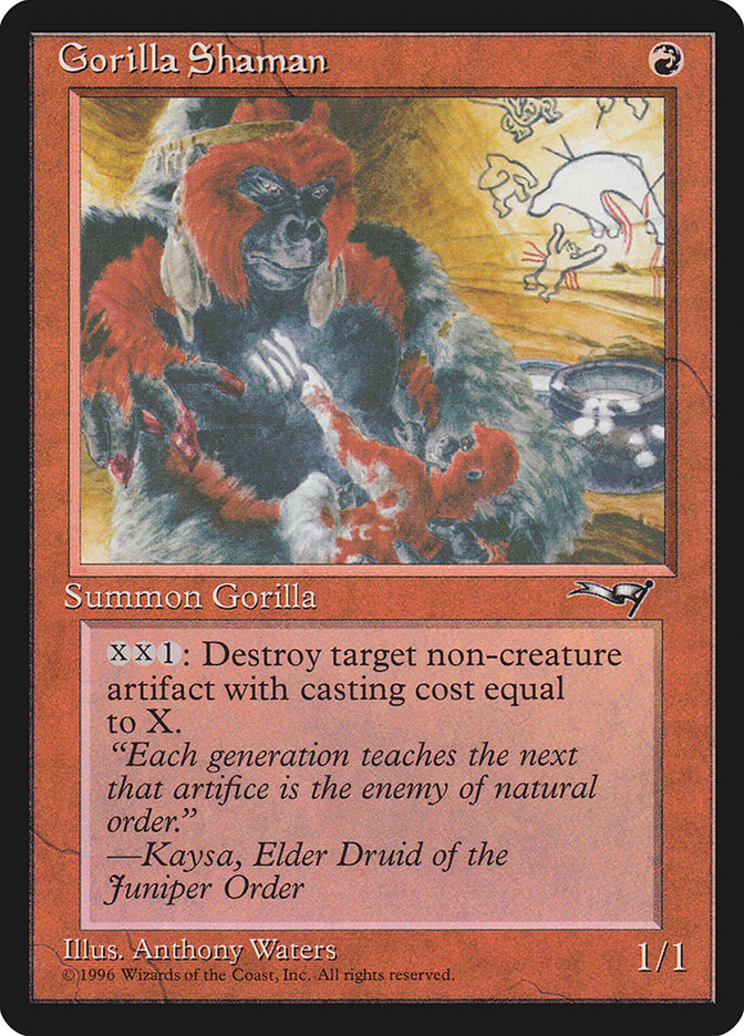 Gorilla Shaman (Holding Child) [Alliances] | Jomio and Rueliete's Cards and Comics