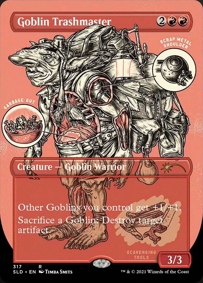 Goblin Trashmaster (Borderless Foil Etched) [Secret Lair Drop Series] | Jomio and Rueliete's Cards and Comics
