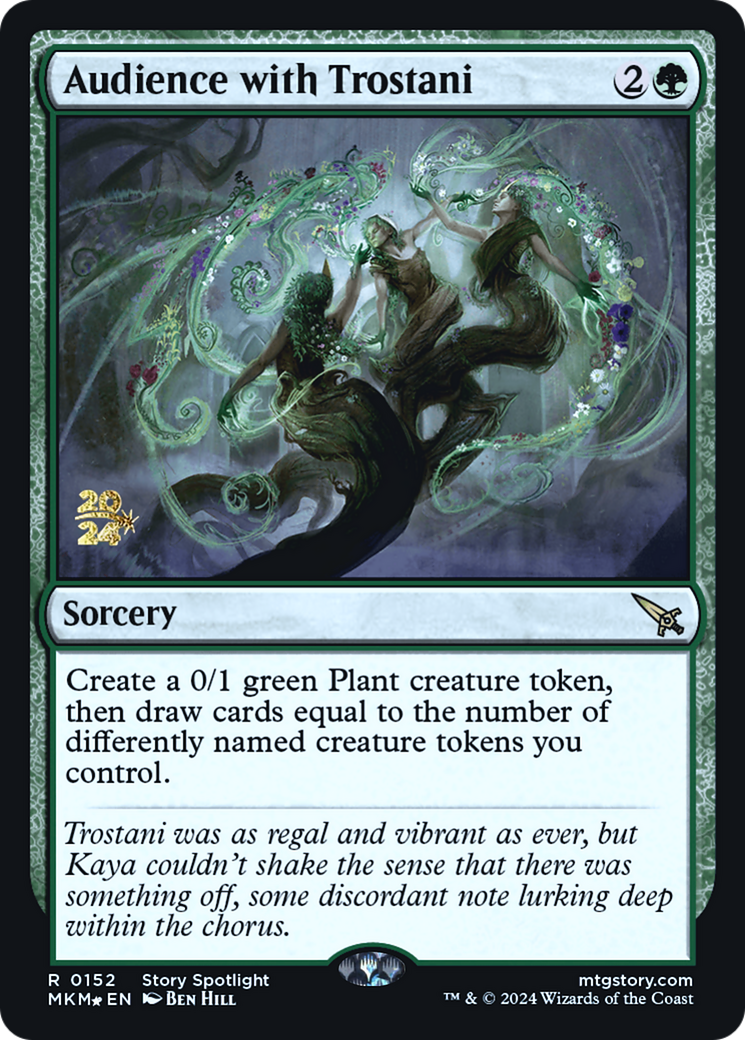 Audience with Trostani [Murders at Karlov Manor Prerelease Promos] | Jomio and Rueliete's Cards and Comics