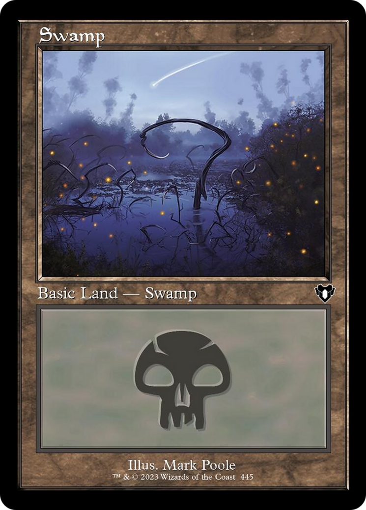 Swamp (445) (Retro) [Commander Masters] | Jomio and Rueliete's Cards and Comics