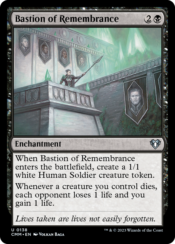 Bastion of Remembrance [Commander Masters] | Jomio and Rueliete's Cards and Comics