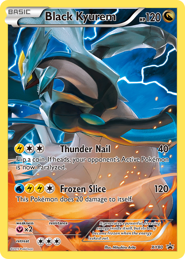 Black Kyurem (XY80) (Full Art Promo) [XY: Black Star Promos] | Jomio and Rueliete's Cards and Comics