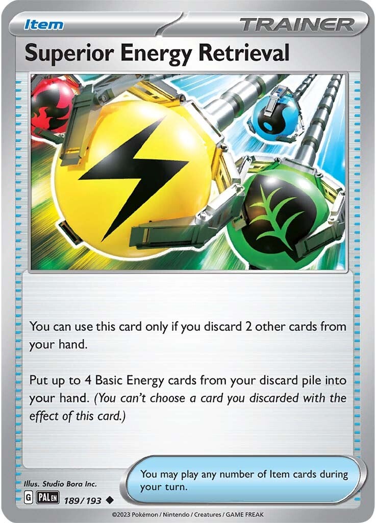 Superior Energy Retrieval (189/193) [Scarlet & Violet: Paldea Evolved] | Jomio and Rueliete's Cards and Comics