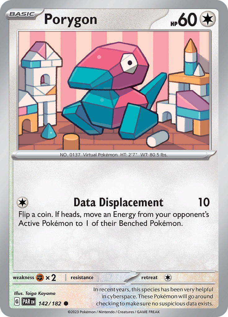Porygon (142/182) [Scarlet & Violet: Paradox Rift] | Jomio and Rueliete's Cards and Comics