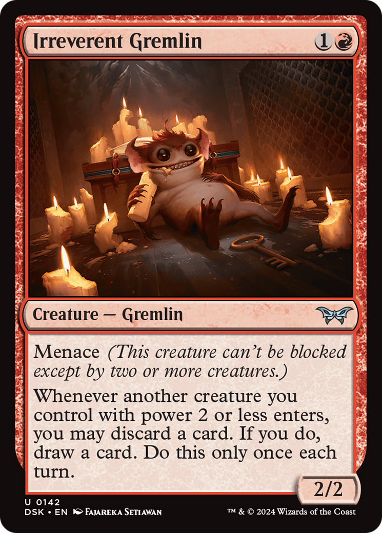 Irreverent Gremlin [Duskmourn: House of Horror] | Jomio and Rueliete's Cards and Comics