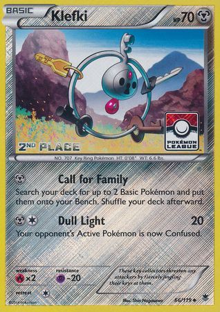 Klefki (66/119) (League Promo 2nd Place) [XY: Phantom Forces] | Jomio and Rueliete's Cards and Comics