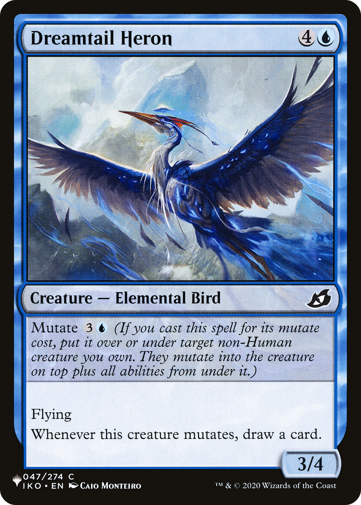 Dreamtail Heron [The List] | Jomio and Rueliete's Cards and Comics