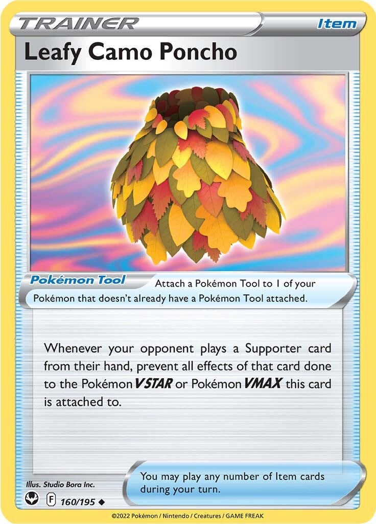 Leafy Camo Poncho (160/195) [Sword & Shield: Silver Tempest] | Jomio and Rueliete's Cards and Comics
